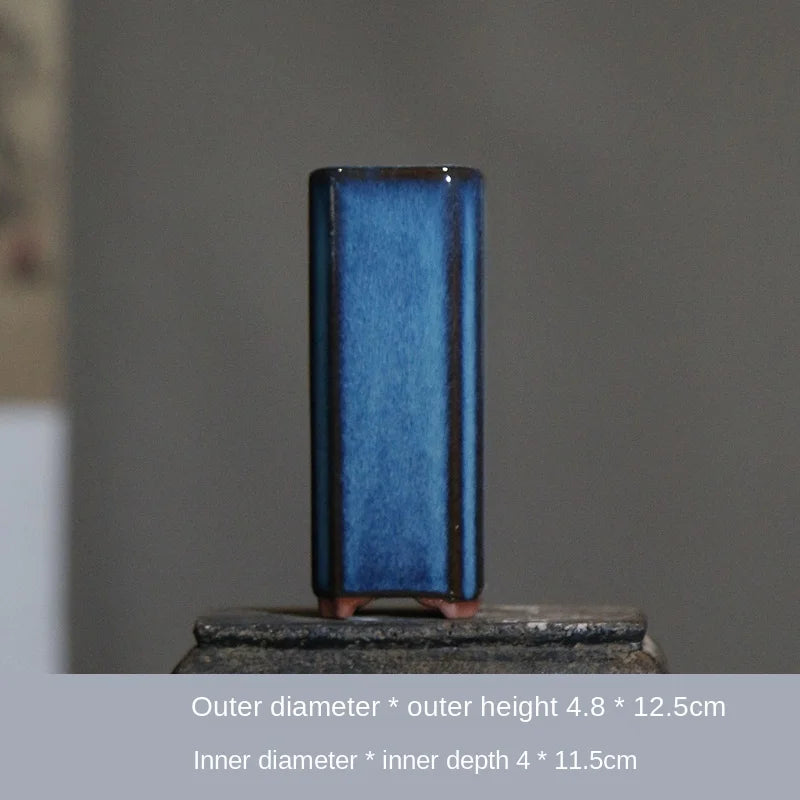 Blauer bonsai topf