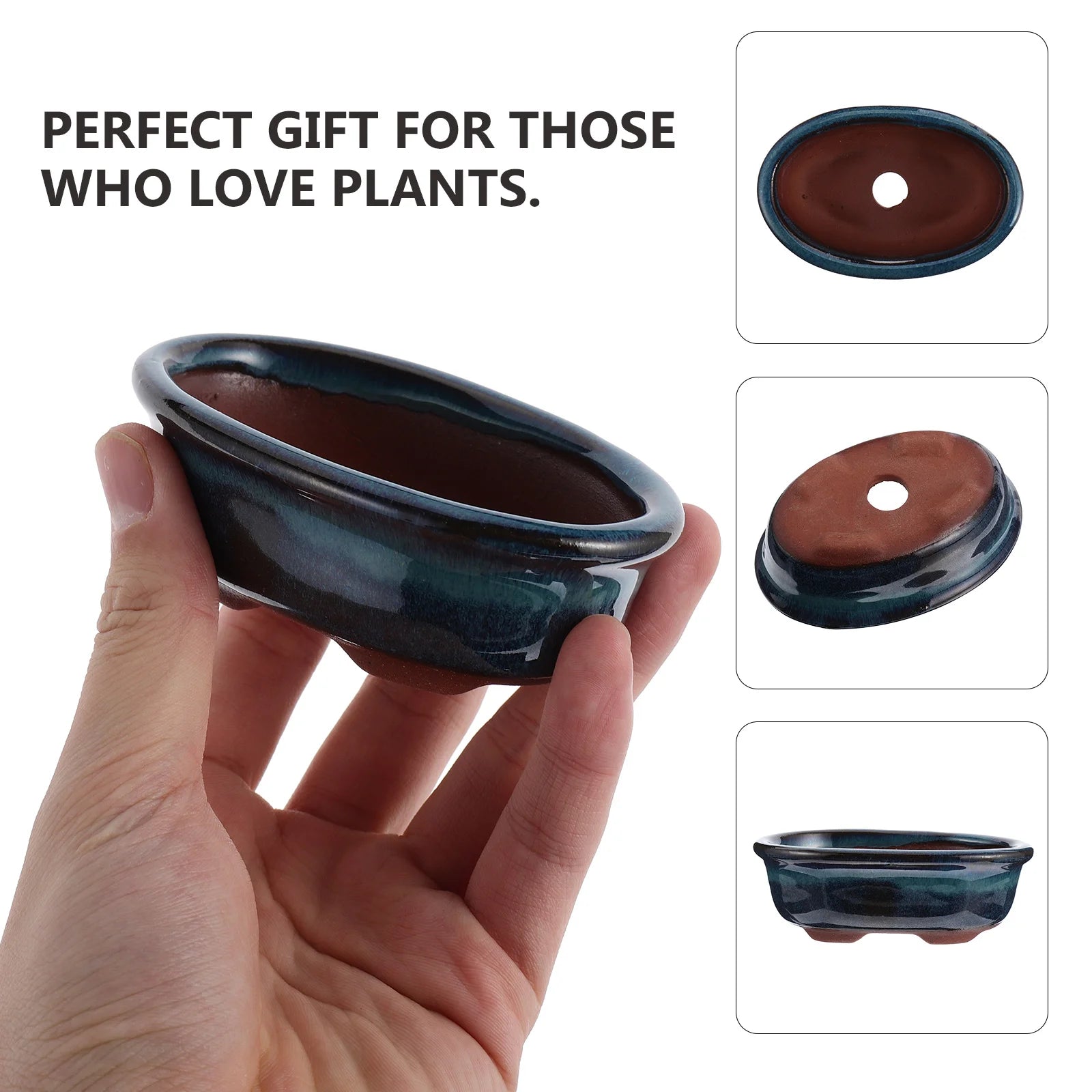 2 Pcs Ceramic Flowerpot Creative Design For Office nament Succulent Planter Small Flowers High Quality Chinese Style Clay Pot