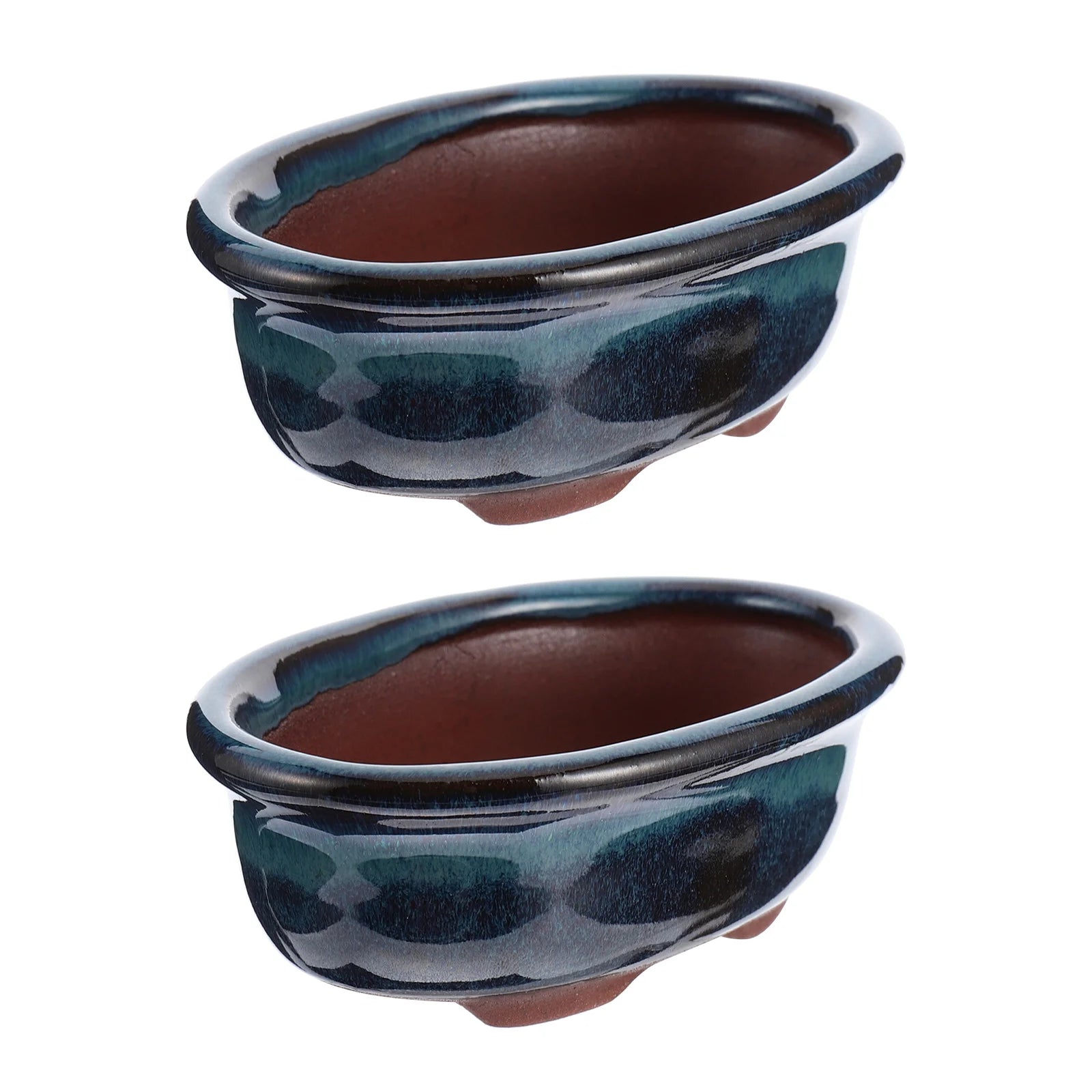 2 Pcs Ceramic Flowerpot Creative Design For Office nament Succulent Planter Small Flowers High Quality Chinese Style Clay Pot