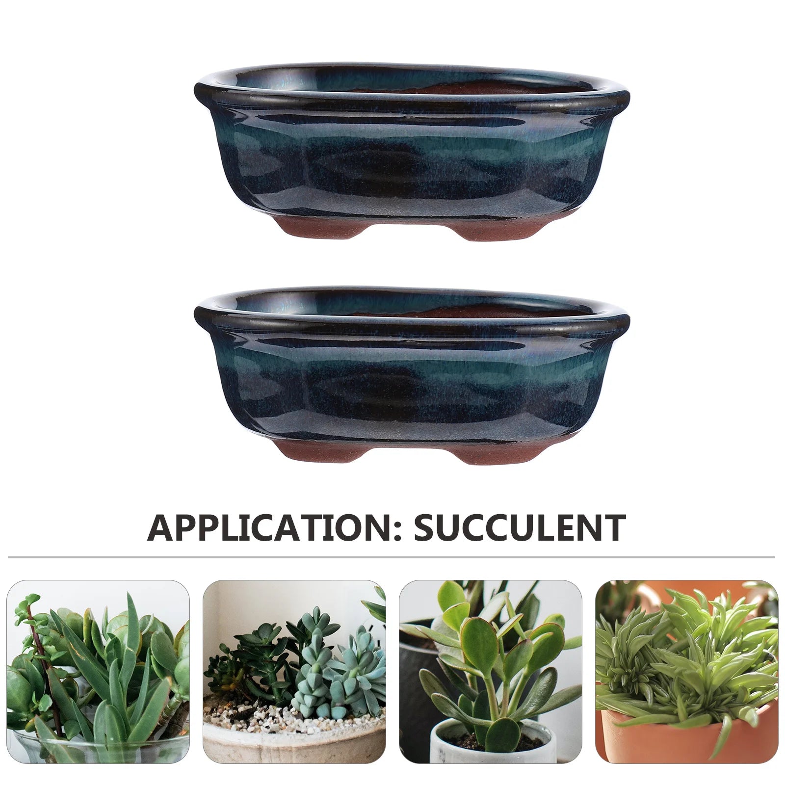 2 Pcs Ceramic Flowerpot Creative Design For Office nament Succulent Planter Small Flowers High Quality Chinese Style Clay Pot